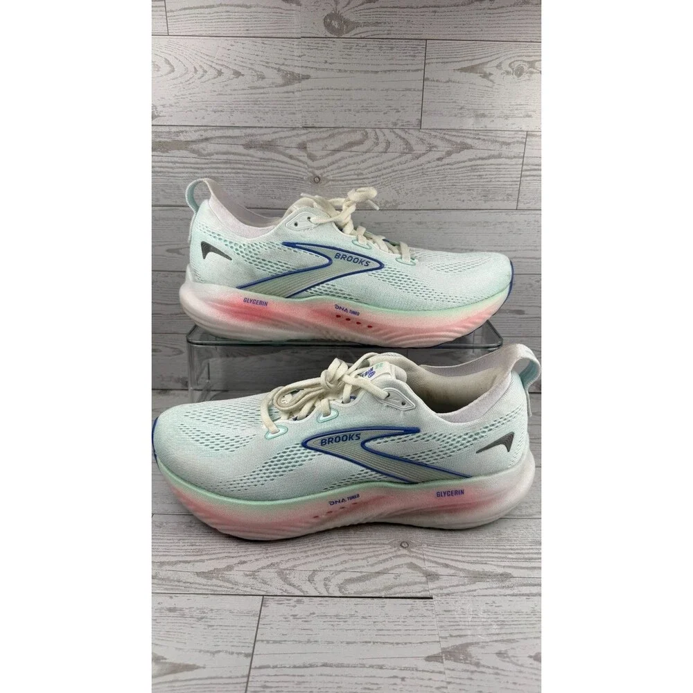 Brooks Glycerin 22 1204341B110 White 11.5B Womens Sneakers Running Shoes #507